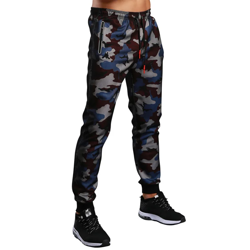 

3 Colors Men Camouflage Trainning Exercise Pants Elastic Waist Running Fitness GYM Sweatpants Trousers Casual Pants Sportswear