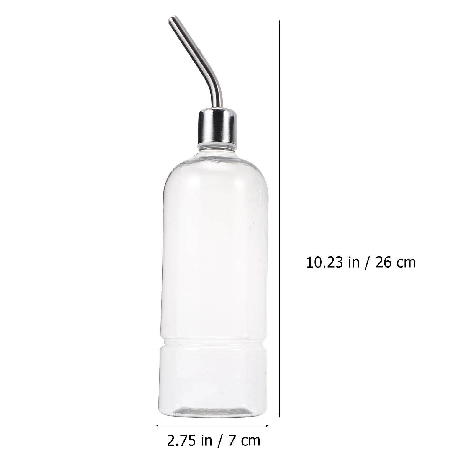 

3pcs Pet Stainless Steel Water Bottle Automatic Feeder Durable Transparent Cage Accessory Travel Silver Plastic Pet Supplies
