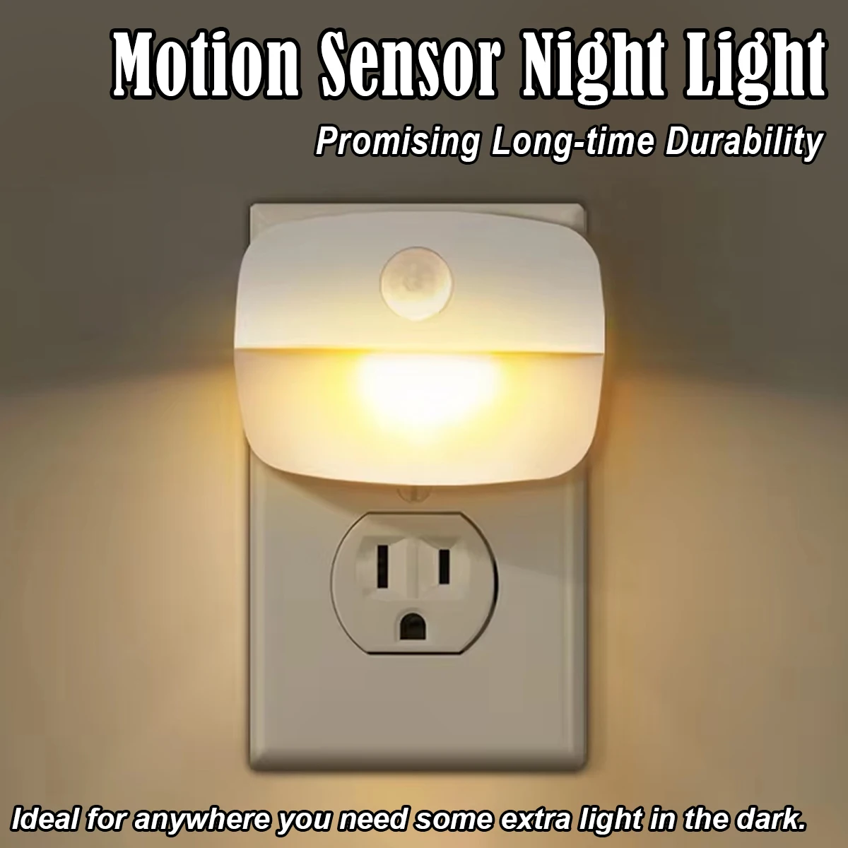 Portable Led Night Light Motion Sensor Lamp Mini Lighting Automatic Sleep Nightlight At-night Eu-plug Warmer For-bedroom Lights