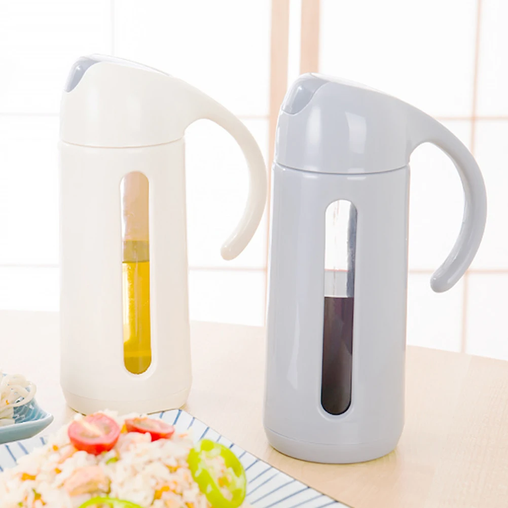 

Ergonomic Non-drip Oil Dispenser Vinegar Bottle Container Handle Olive Pour Spout Borosilicate Glass Kitchen Tool Storage
