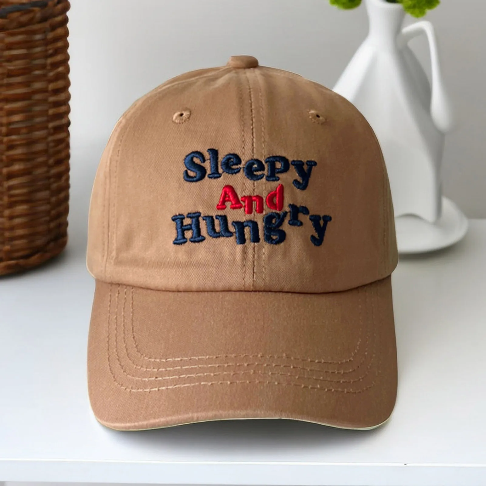 Topi Bisbol Modis Topi Bisbol Uniseks Kasual Topi Matahari Musim Panas Bordir Warna Permen untuk Berkemah Memancing Luar Ruangan untuk Wanita