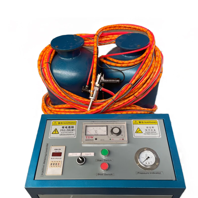 Small polyurethane foaming machine for thermal spraying