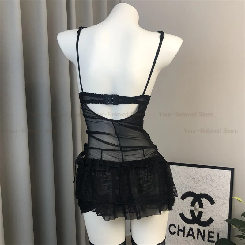 حار مثير امرأة الملابس الداخلية باس النوم سيدة بيبي دول خادمة فستان موحد زي دور اللعب مثير الملابس الداخلية تأثيري الإباحية ازياء البدلة #2