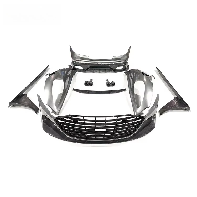 DBS Style Bodykit for Aston Martin DB9 Upgrade to DBS Style Front Rear Bumper Spoiler Side Skirt Auto Parts