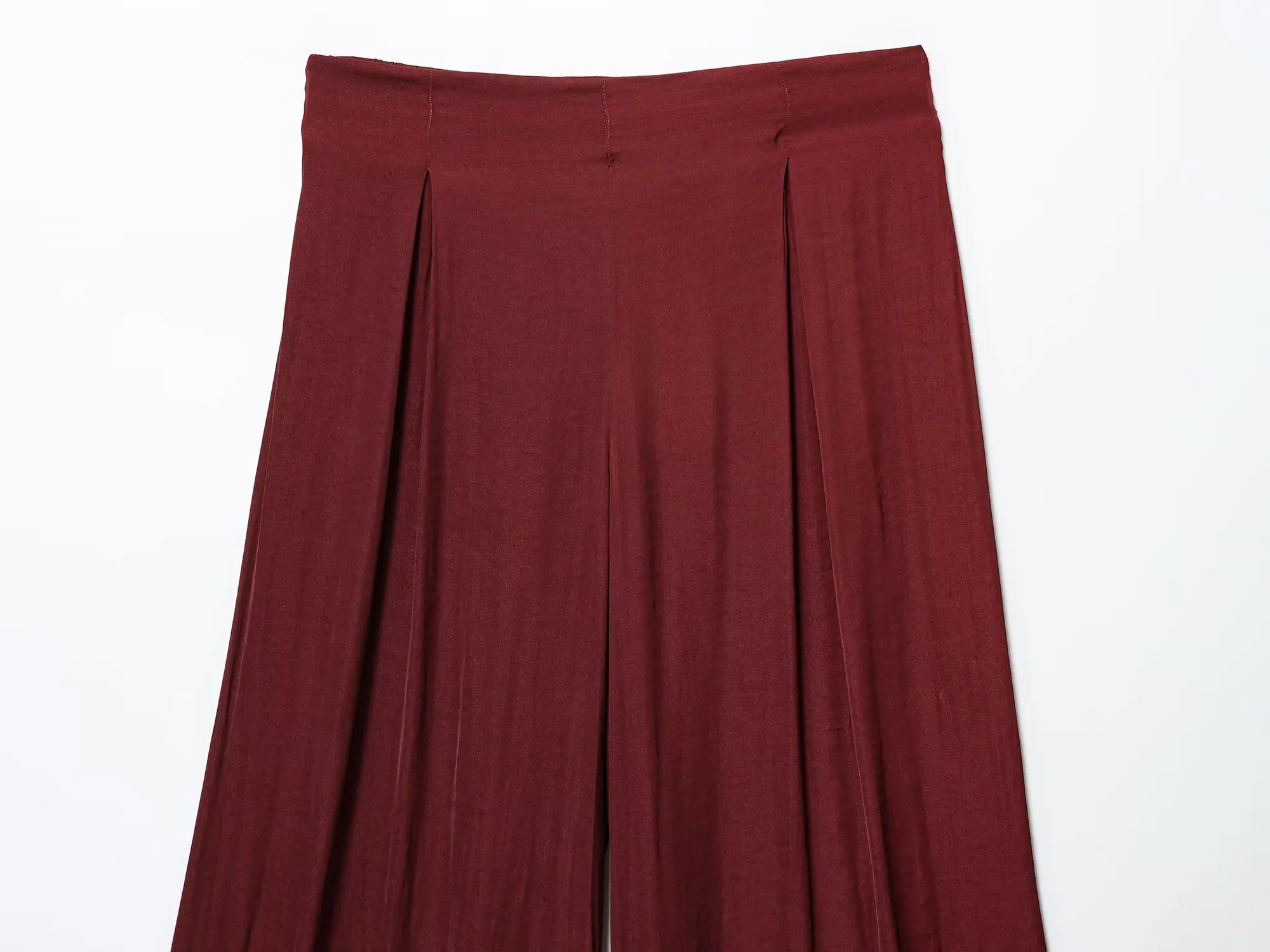 KONDALA Chic Red Women Suit Off Shoulder Asymmetric Vest+Elastic Waist Wide Leg Long Pants Fashion 2025 Vintage Female Set view 5