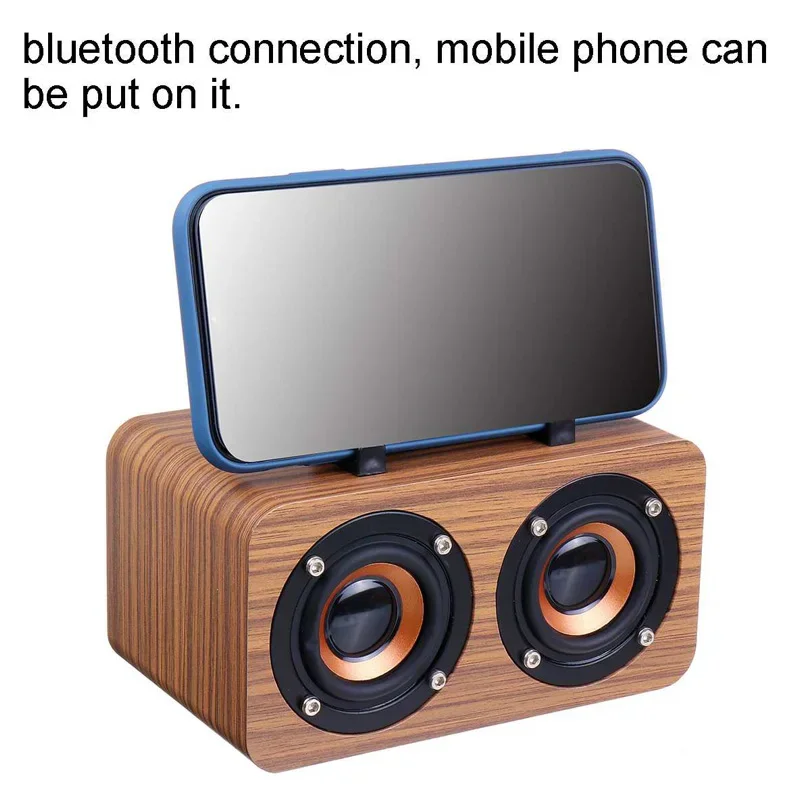 

Wooden Subwoofer Stereo Bass System Bluetooth Speaker TF USB MP3 Player Wireless Bluetooth Portable Speaker Home Amplifier