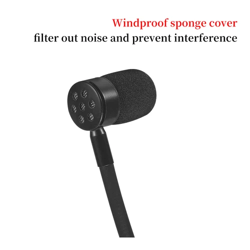 Imagen 2 del producto IIimymic-auriculares unidireccionales negros, micrófono XLR TA4F de 4 pines para cantar, para sistema BodyPack inalámbrico Shure