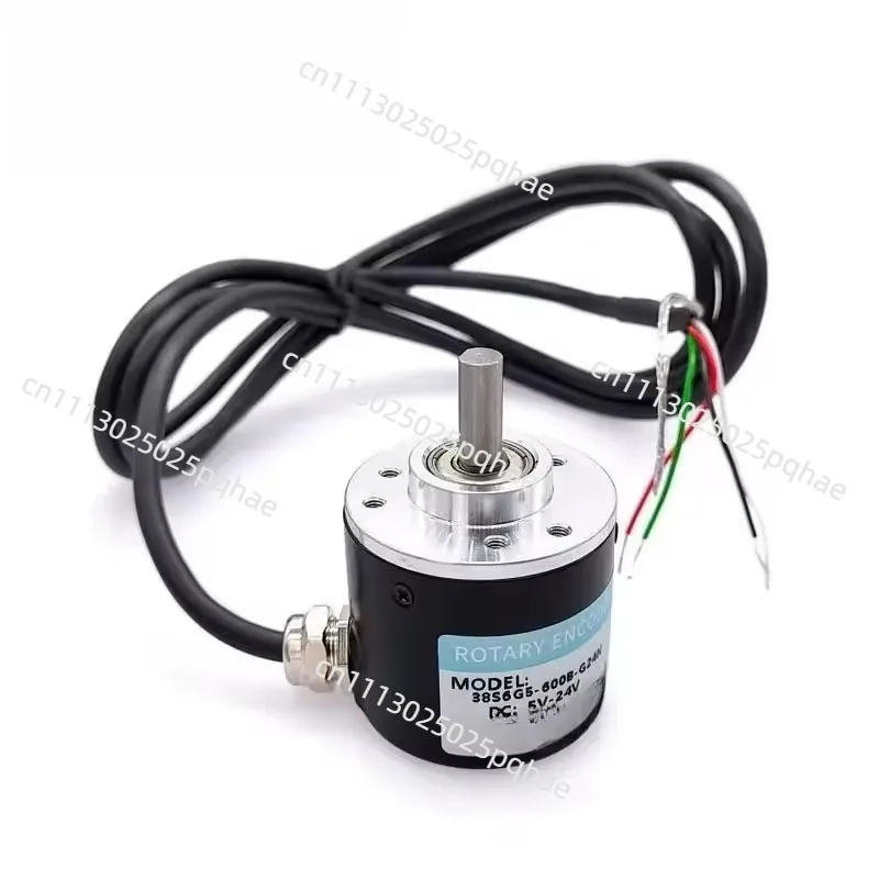 Photoelectric Incremental Rotary Encoder 38S6G5-B-G24N 50/100/200/360/400/500/600PPR AB 2 Phase DC5-24V NPN Optical  Encoder