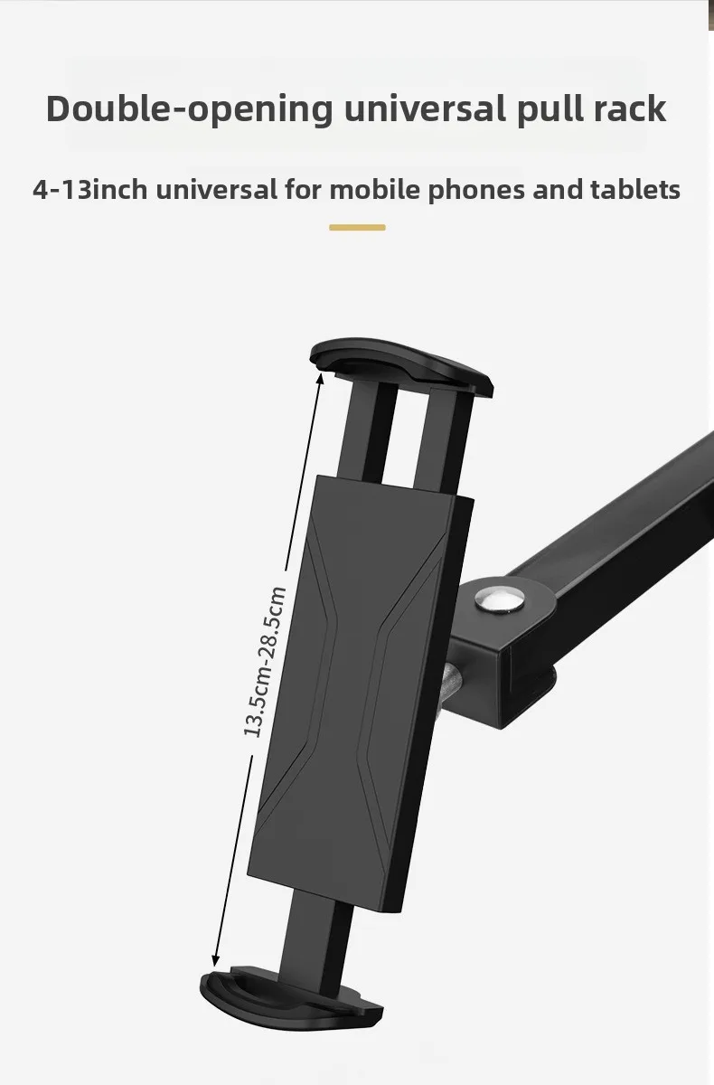 Universelle Wandhalterung mit Klappbarem Arm für Handy, Tablet, iPad, 4-13 Zoll Verstellbarer Metallhalter – Detail 7