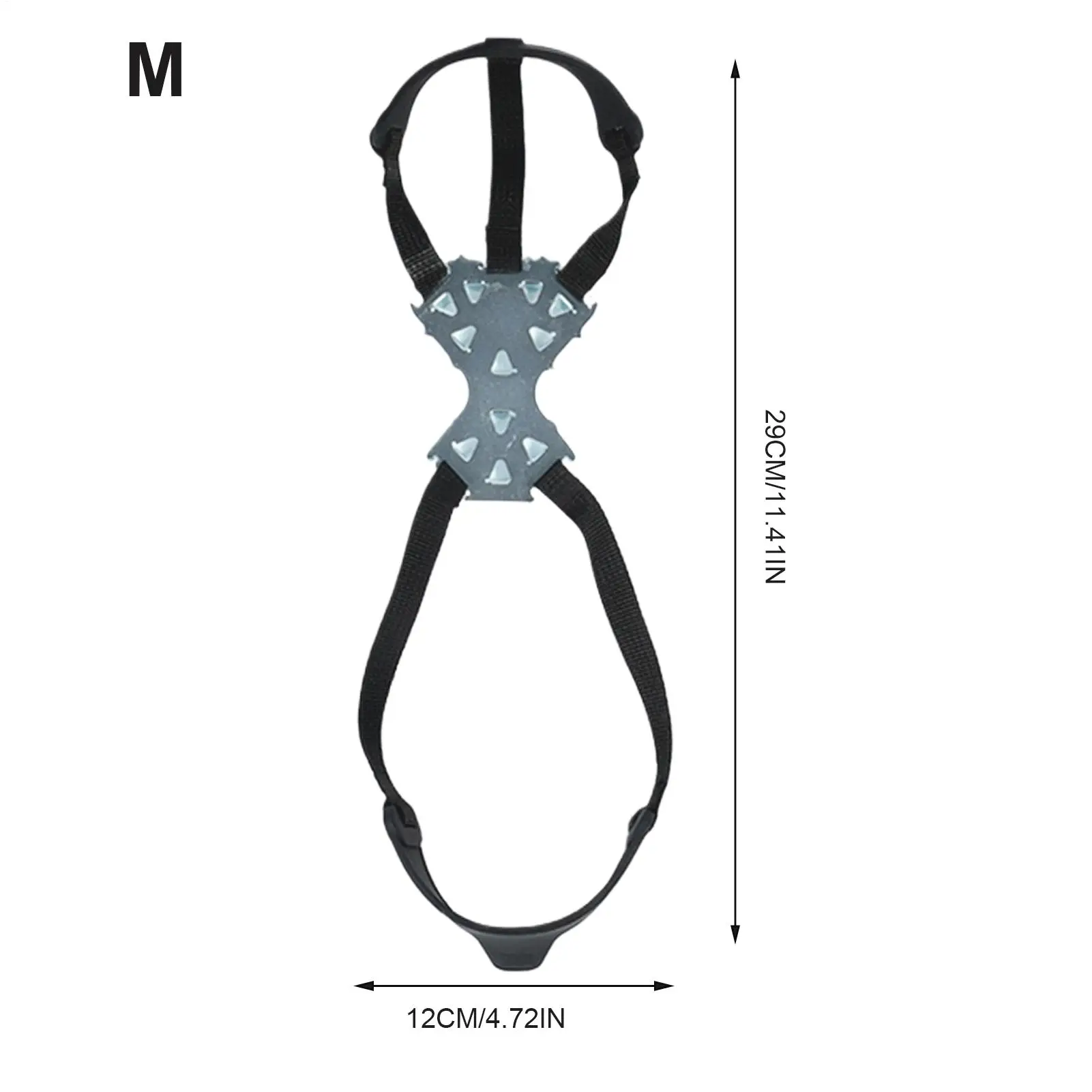 المرابط الجليد للأحذية الفولاذ المقاوم للصدأ الجر الأشرطة الثلوج السلامة المسامير أغطية الحذاء للمشي في الهواء الطلق الصيد المشي #6