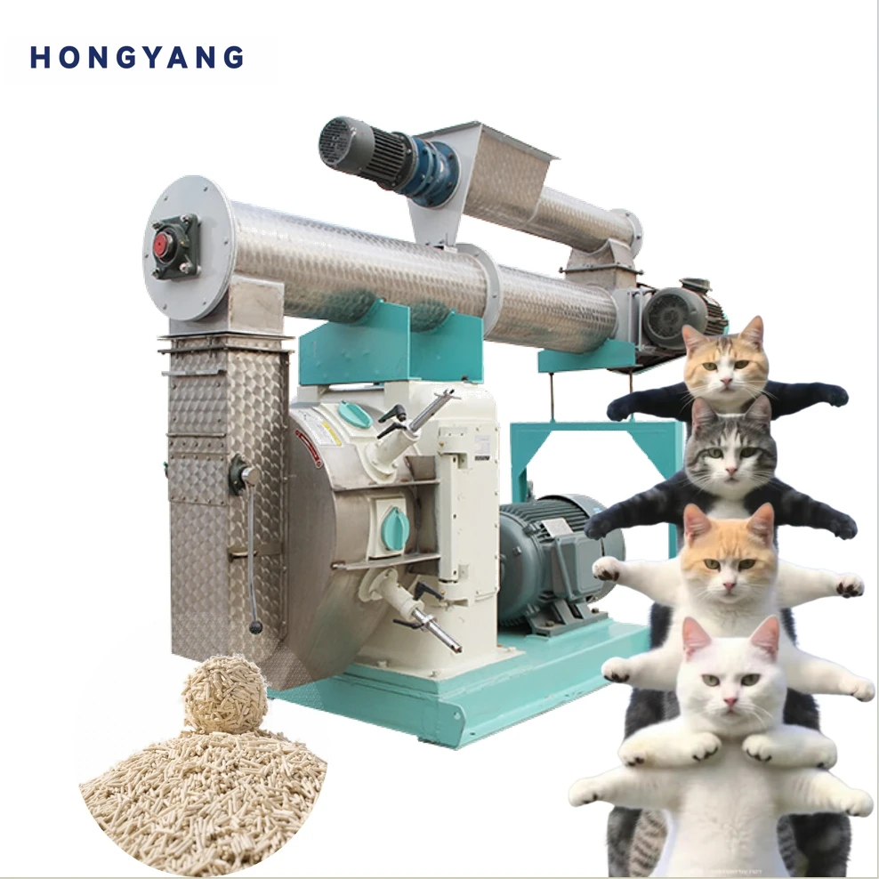 Tofu cat lit ter bentonite cat litt er granules ring die granulator Pellet Making Machine