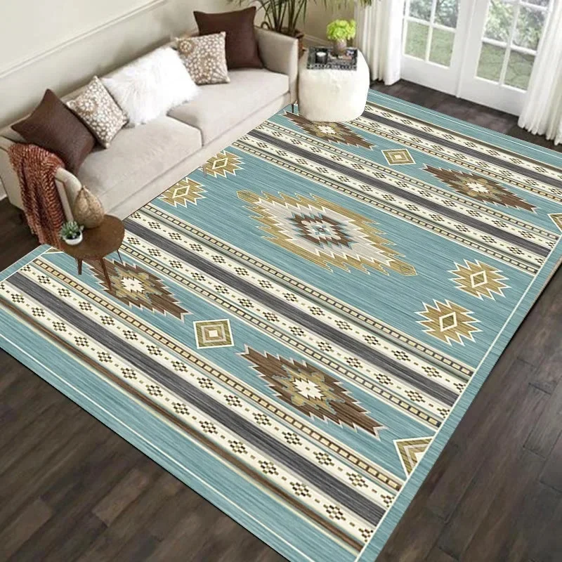

VIKAMA Modern Morocco Loop-Pile Carpet for Living Room Bedroom Light Luxury Lounge Rug Coffee Bar Floor Mat Home Decoration