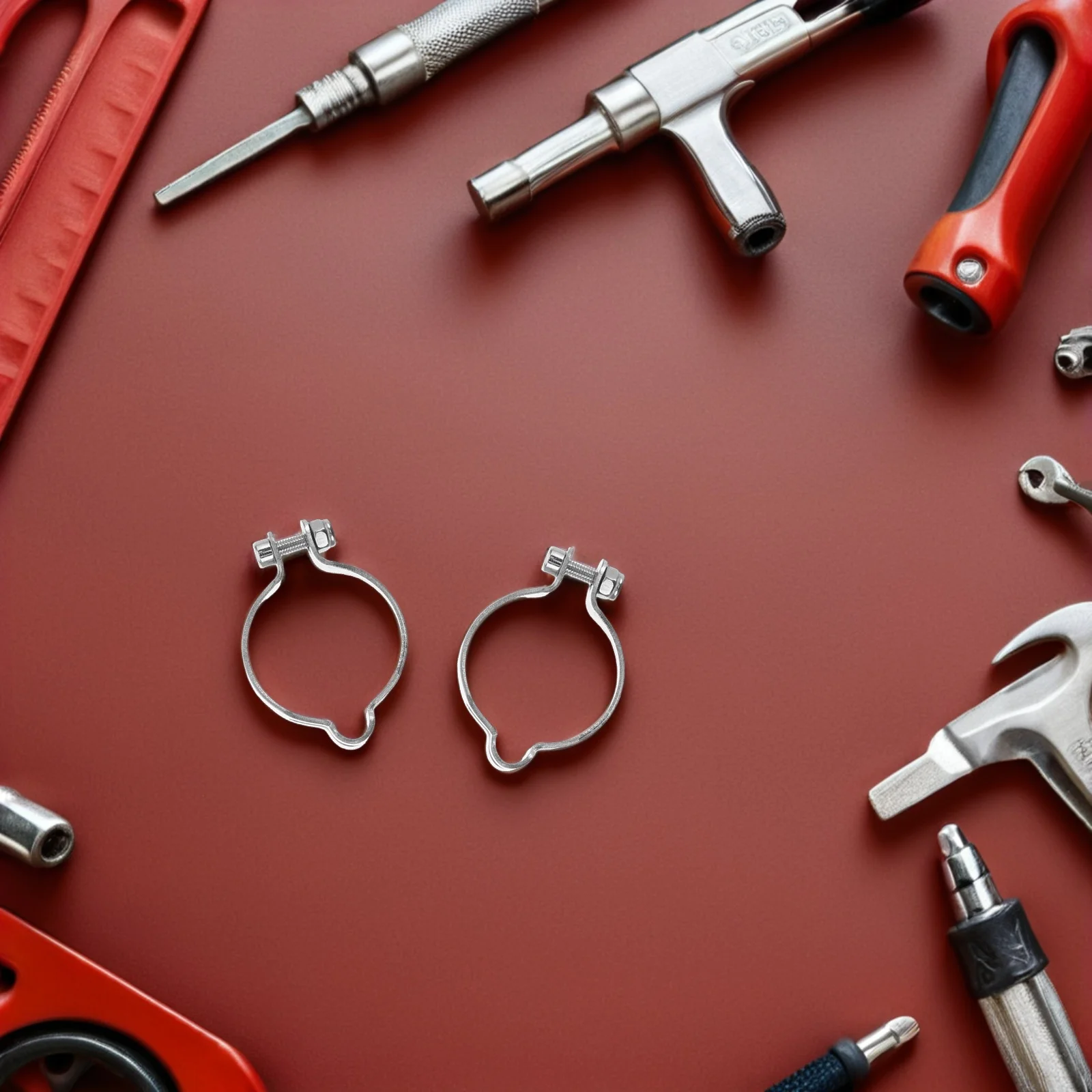 

4Pcs Bicycle Cable Housing Clips 25.4mm Adjustable Metal Cable Clamps for Brake Shift Line Management Secure Mounting Clip