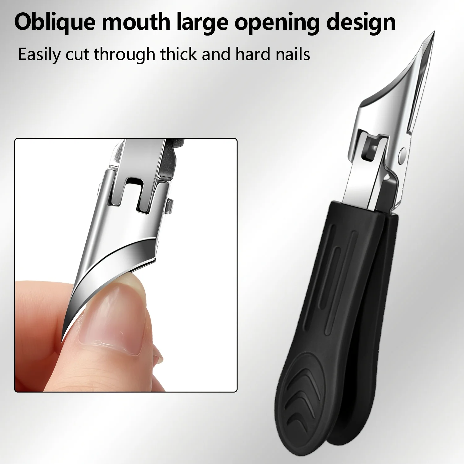 New Heavy-Duty 1/3pcs Complete Nail Care Kit with Stainless Clipper And Cuticle Tool, Anti-Deformation Build, Holiday Home Gift