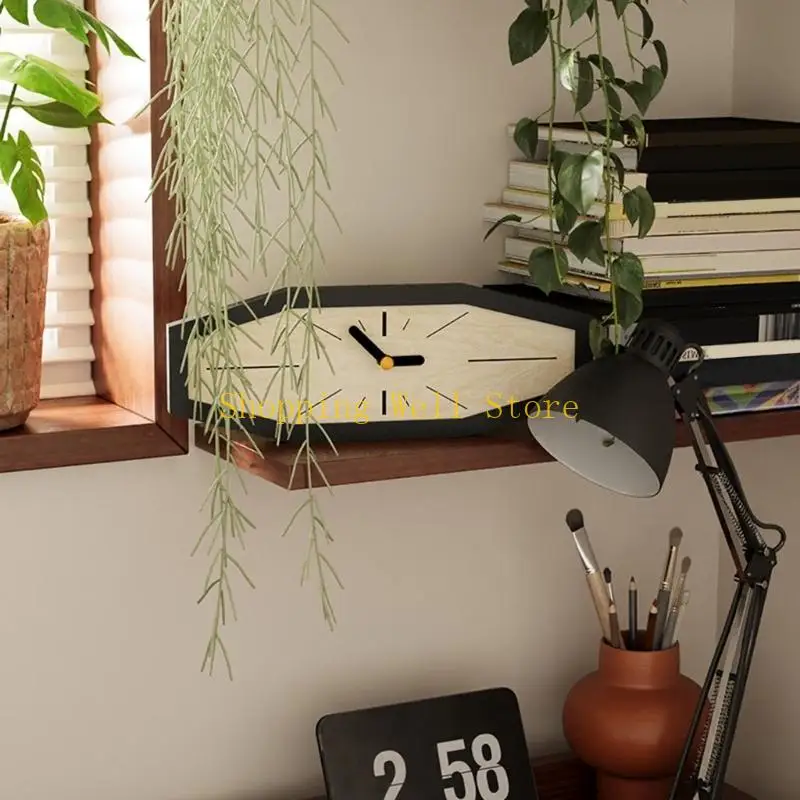 KX4B Elegant Room Wall Clock Quiet action Perfect For Modern Houses