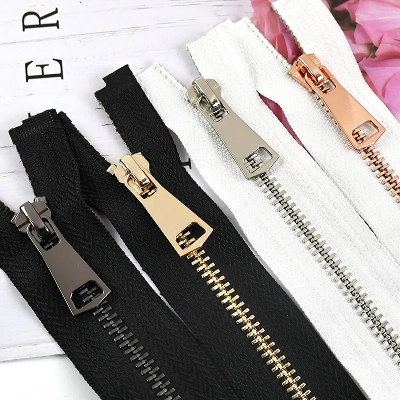 

2/5Pcs Meetee 5# Metal Zipper 15-25cm Close-End 45-80cm Open-End Zips Bag Zip Closure Easy Repair Zippers DIY Sewing Accessories