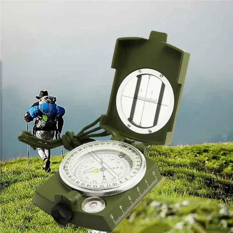 

Compass Waterproof High Precision Compass Outdoor Gadget Sports Hiking Mountaineering Professional Metal Sight