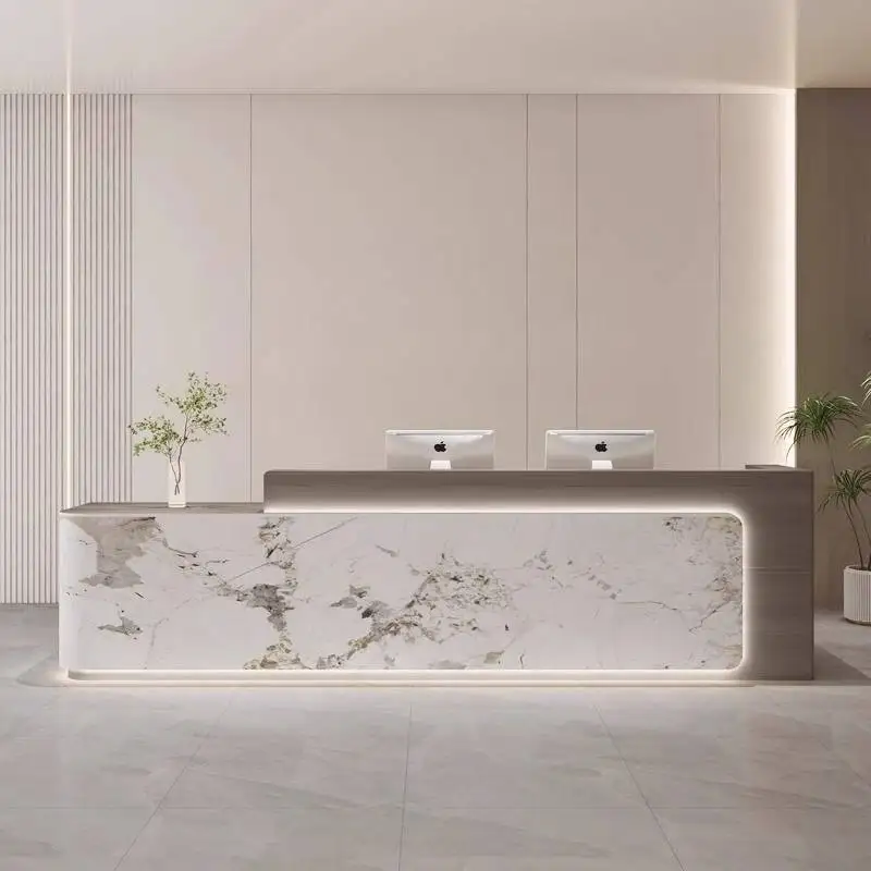 Mostradores de Recepción para Oficinas de Diseño, Gimnasios, Tiendas de Ropa, Salones de Belleza, Muebles Comerciales para Recepción