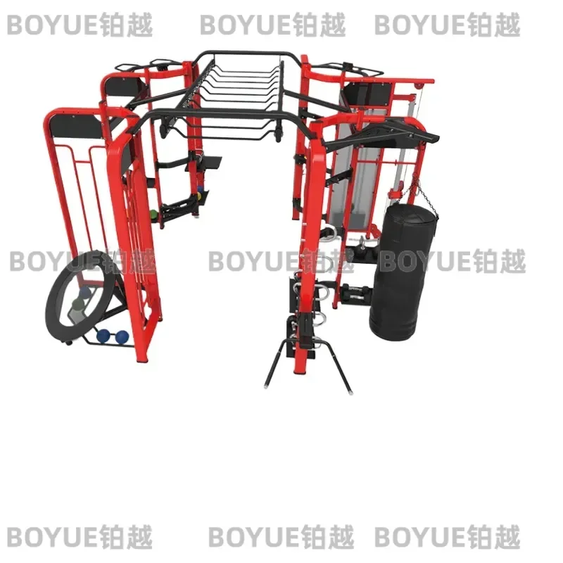 360 Degree Full Body Strength Trainer Multi Functional Home Gym Equipment Heavy Duty Power Rack Combo for Muscle Building
