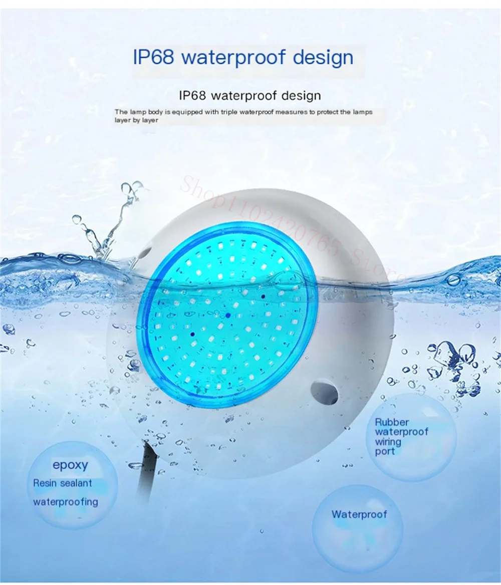 12W Rgb Led Swimmin… - image