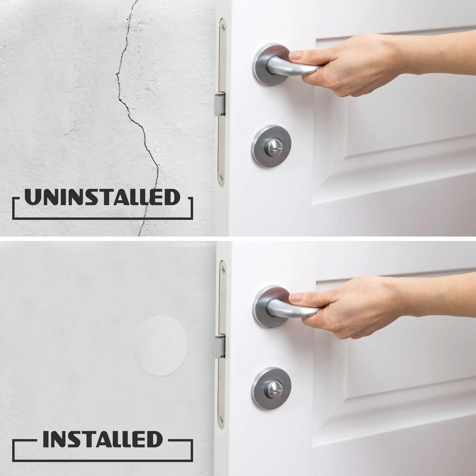 

Door Handle Protector 5pcs Self Stick Wall Bumper Pad for Door Knob Stopper Furniture Protector