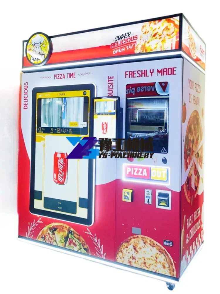 Outdoor Business Self-service Fast Food Making Machine Fully Automatic Pizza Vending Machines for Sale