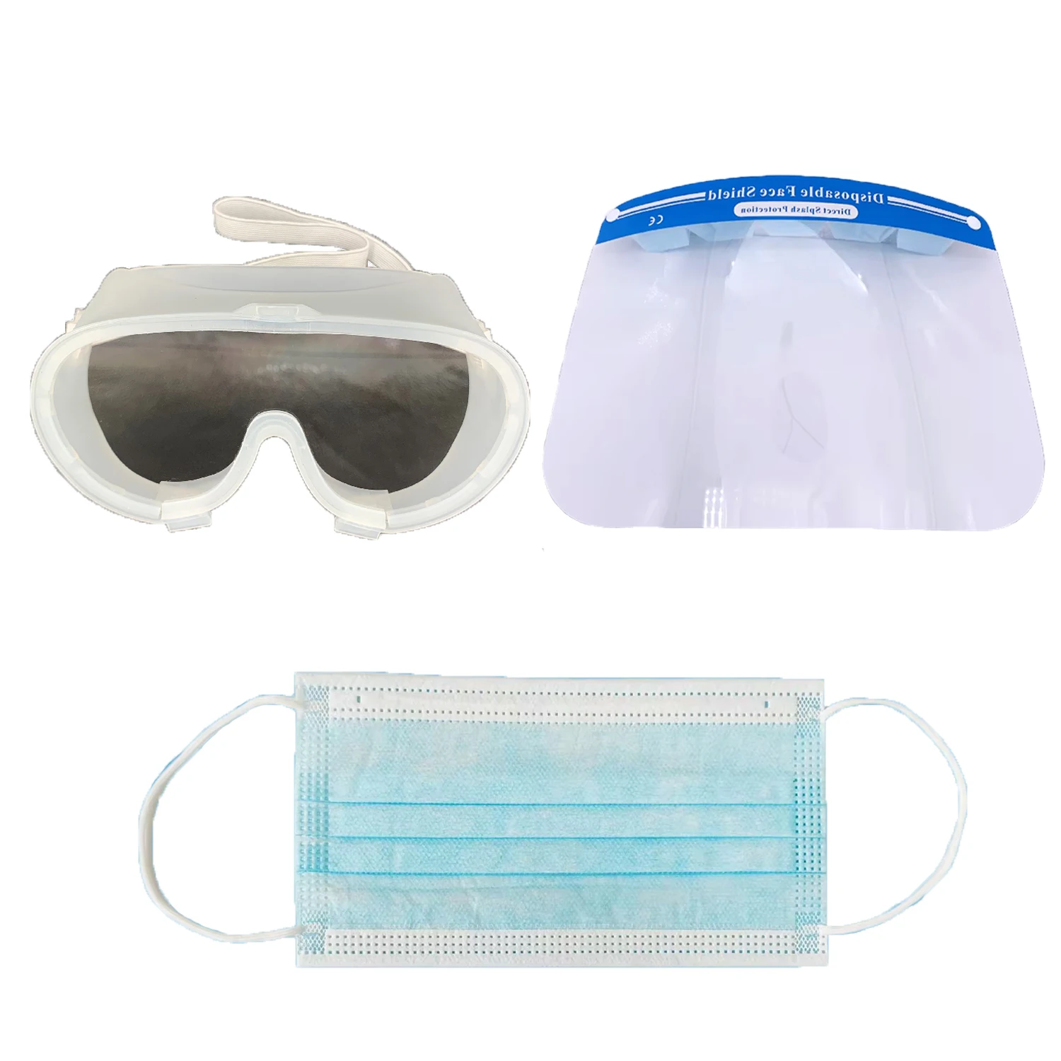 

Медицинские одноразовые прозрачные защитные экраны для лица, набор для взрослых