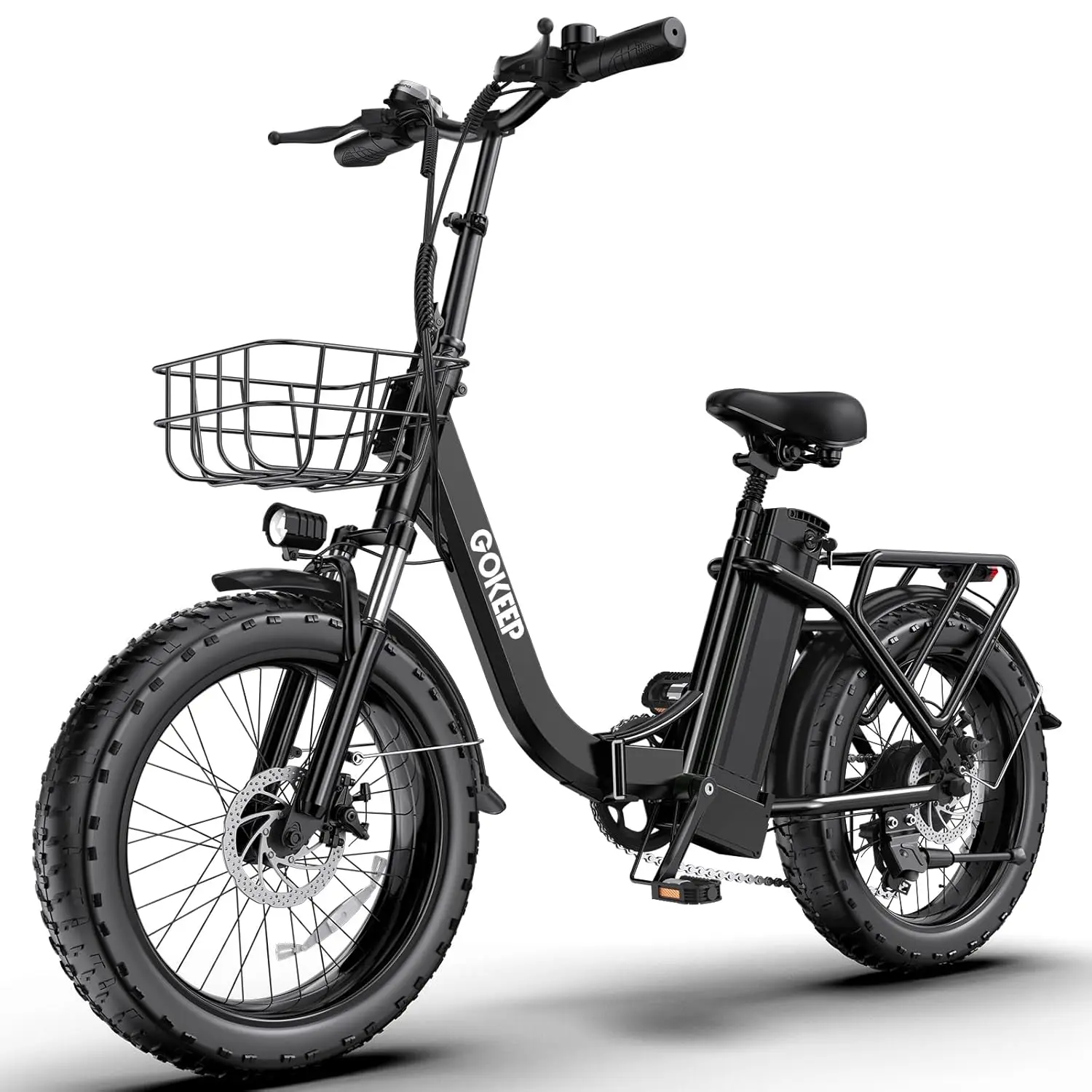 

Electric Bike for Adults 20" Fat Tire 1300/1800W Peak Motor 52V 13/18.2AH Removable Battery 35/86 Miles PAS, Custom