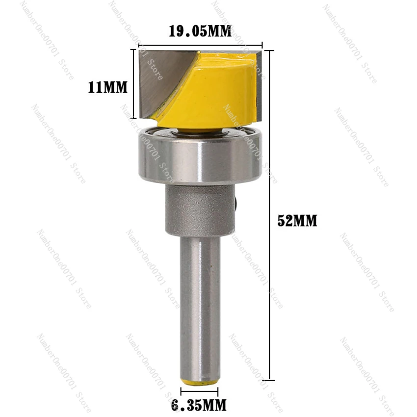 1/4 Inch Shank Flush Trim Hinge Mortising Template Router Bit 3/4x11mm Bottom Cleaning Router Bit Woodwork Milling Cutter