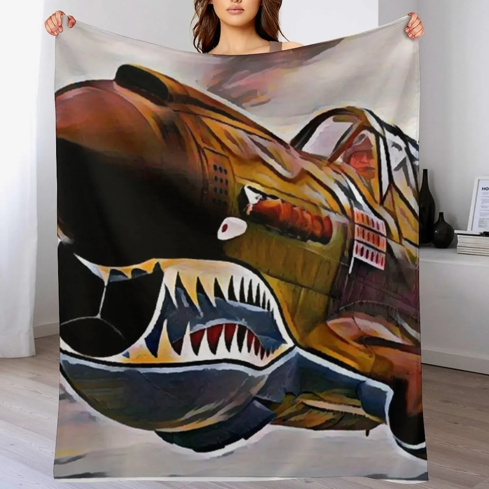 

New Flying Tiger Throw Blanket Kid'S for winter warm for winter Beach Blankets