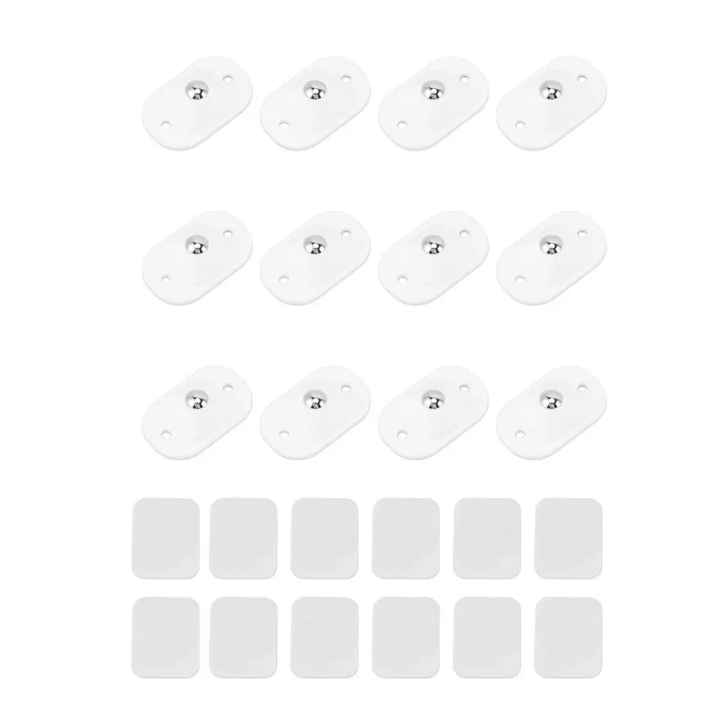 12pcs Adhesive Wheel Black Self Adhesive Caster Wheels Smooth Rotation Easy Install Mini Swivel Wheels Slider Rollers Trash Can