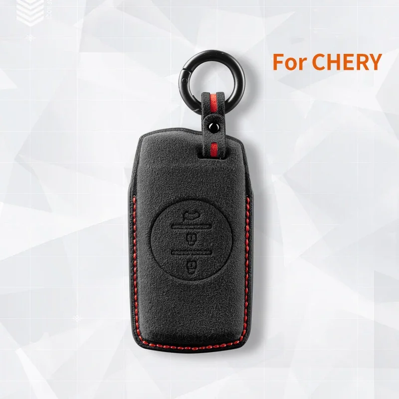 

Top Suede Car Remote Key Case Cover for Chery Tiggo 7 pro 8 Pro Exeed Tiggo 2 3x Arrizo 5 Pro Gx 5x EQ7 2021 Wallet Accessories