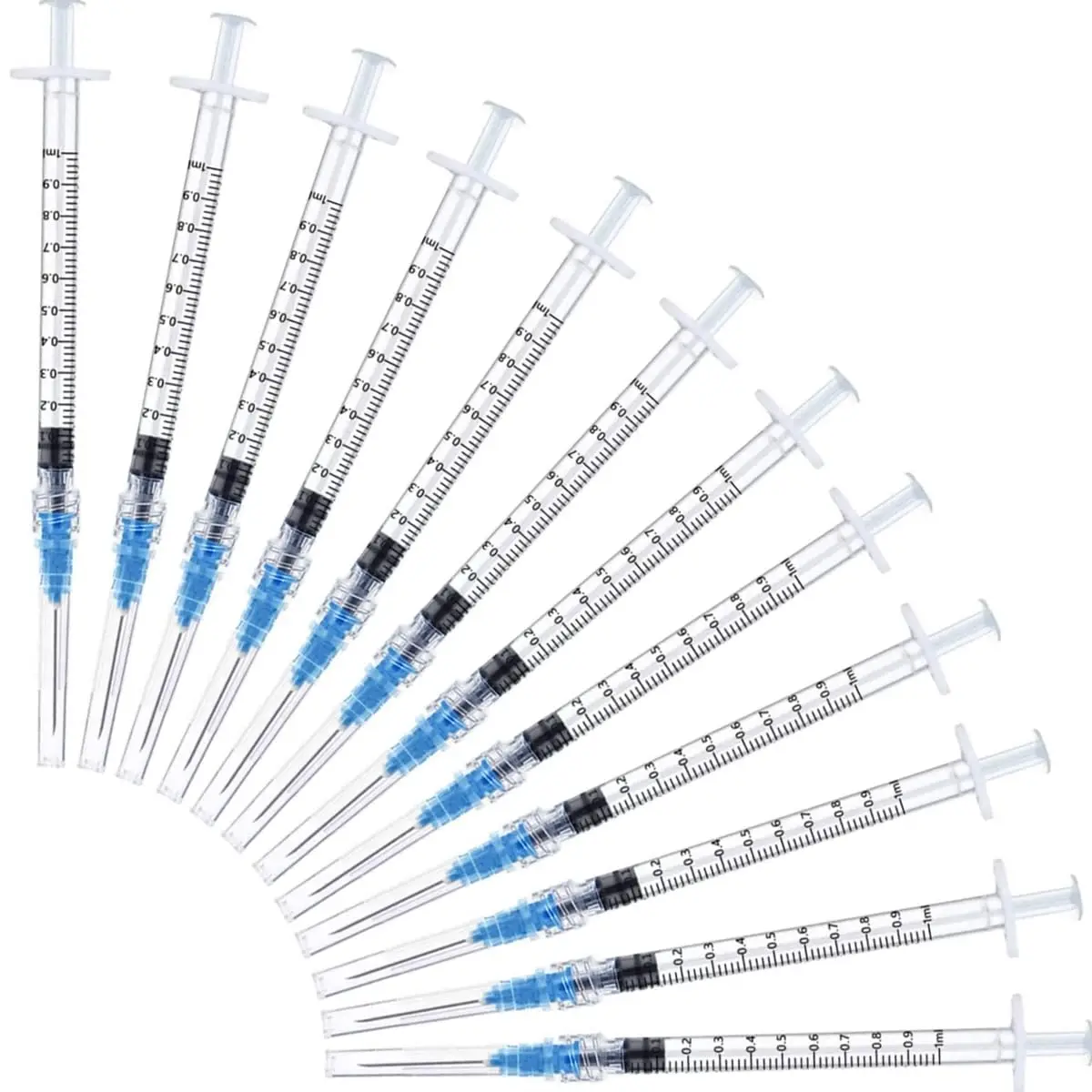 50 Stück / 5 Stück 1ml Luer-Lock-Spritze, Präzisionsdosierer für Industrie, Labor, DIY-Basteln – Detail 5