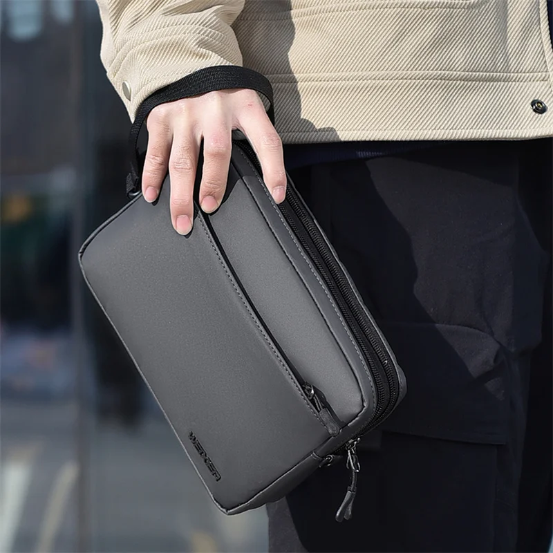 Shoulder Bag Men Outdoor Multifunctional Waterproof Wear-resistant Crossbody New High-end Fashion Business Commuting Bags