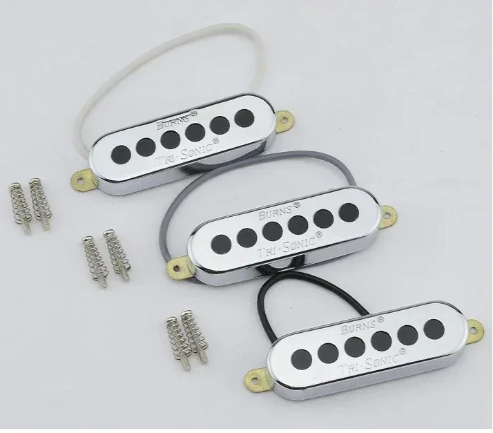 

1 Set ( 3 Pieces ) Single Alnico Pickups For Electric Guitar Sliver/Gold