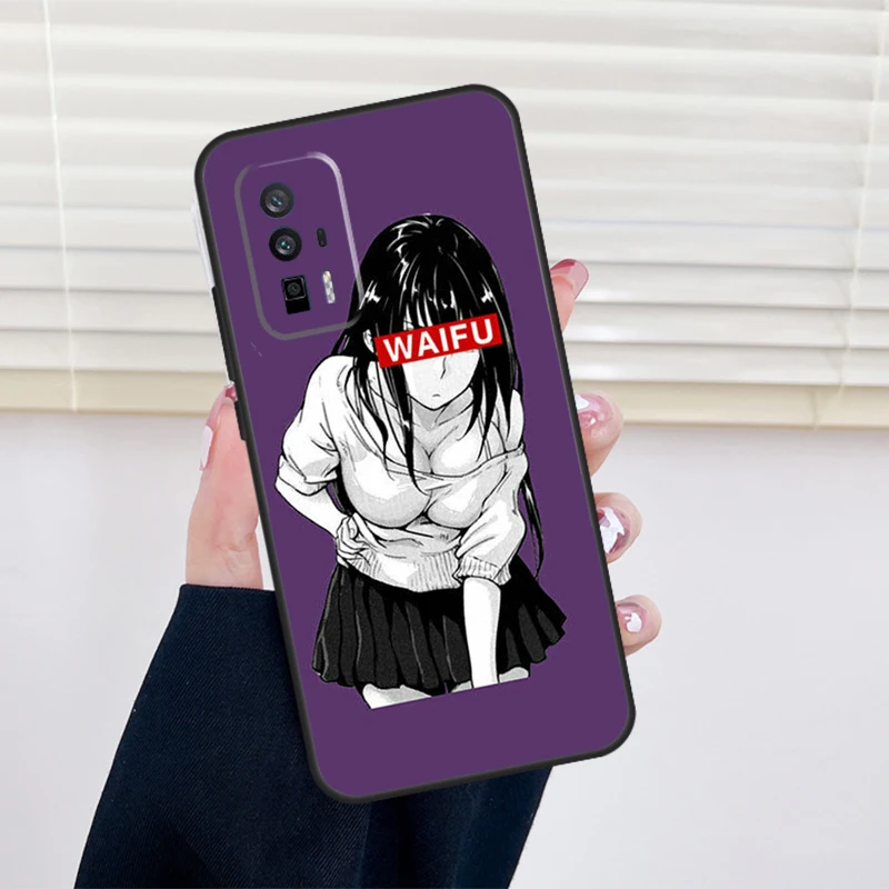 Sugoi Senpai Anime waifu Case For Xiaomi POCO M5 M5s M6 Pro X3 X5 F5 F4 X4 GT F3 11T 12T 13 Pro 12 Lite 12X Cover