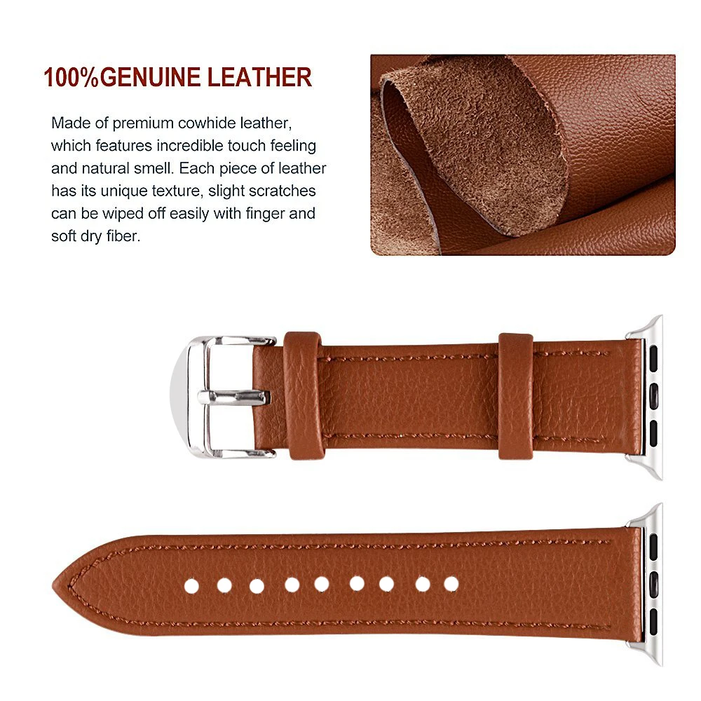 High Quality Colorful Leather loop for iWatch 8 45mm 41mm Strap Single Tour Band for Apple watch 42mm 44mm Series 7 3 4 5 6 se