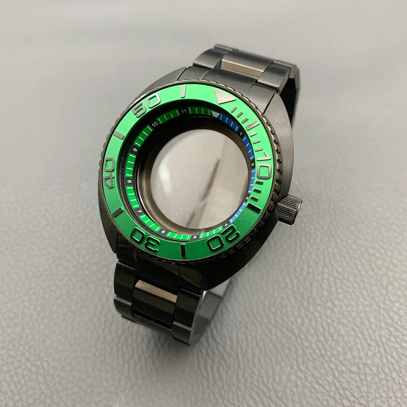 

Комплекты корпусов для часов Turtle Abalone 6105 6309 и браслетов из нержавеющей стали, совместимые с механизмом NH35, а также комплекты 22-мм ремешков для часов ODM