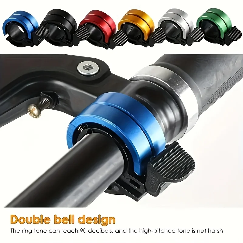 

1 Invisible High-Pitched Bicycle Bell - High-Quality Sound, Made Of Aluminum Alloy, Suitable For Mountain Bikes And Road Bikes