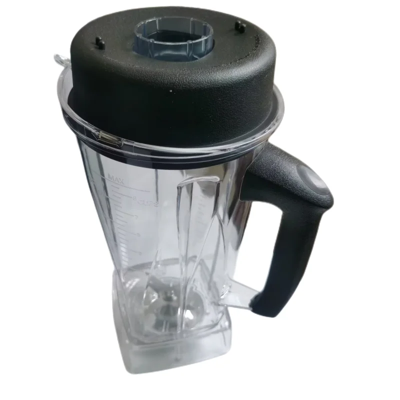 2L Square Container Jar Jug Pitcher Cup bottom with serrated smoothies blades lid BPA FREE for biolomix blender T5200 G5200