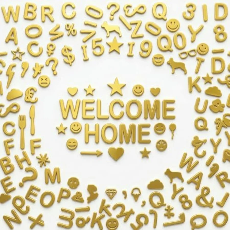 

Precut Letter Board Letters, 394 Pieces, 0.75 ch Plastic Letters Numbers and Symbols, Fits Standard Felt Letter Boards, Not for