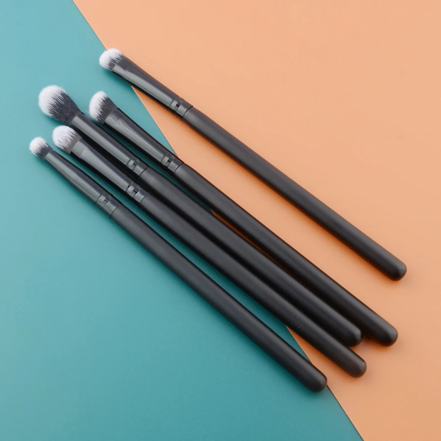 5pcs/set Eye Make up brush Basic Eyeshadow Makeup brushes Black Eye shadow Smudge Crease cosmetic tools