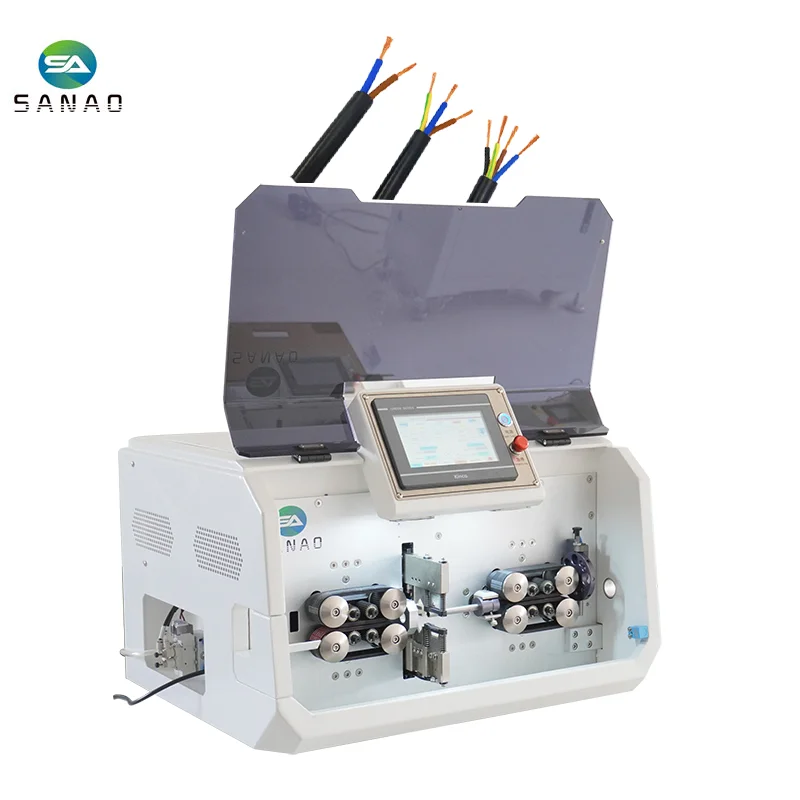 Automatic Sheath Wire Cutting Stripping Machine for OuterJacket and Inner Cores Strip