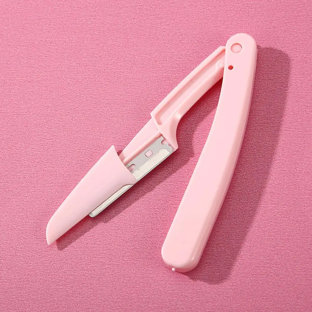 3 قطعة آمنة للطي السيدات الوجه ماكينة حلاقة أداة قص الحواجب شفرة المضادة للخدش الحلاقة أدوات ماكياج أداة قص الحواجب الوجه الحلاقة للنساء #2