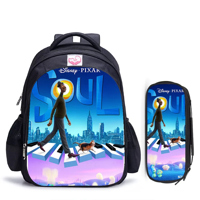 

16 Inch Disney Soul Movie Children School Bags Orthopedic Backpack Kids School Boys Girls Mochila Infantil Catoon Bags