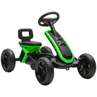 Aiyaplay Kart Pedals, Go Kart with Non-Slip Eva Wheels, Metal Frame, Load 30 Kg, for Boys and Girls from 2-5 Years