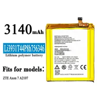 New Battery LI3931T44P8H756346 3140mAh For ZTE Axon 7 A2017 5.5inch 7S A2018 Phone Battery Bateria + FREE Tools