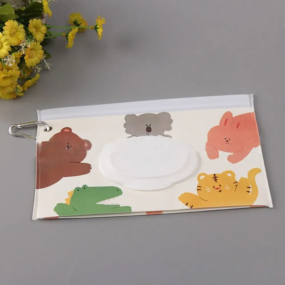 

Fashion Portable Carrying Case Stroller Accessories Product Cosmetic Pouch Wet Wipes Bag Tissue Box Wipes Holder Case