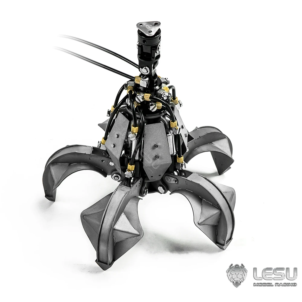 LESU – poignée hydraulique à peler Orange, de rechange pour grue RC 1/14, benne de voiture, camion benne, modèle Toucan, accessoires, jouets pour adultes TH22566