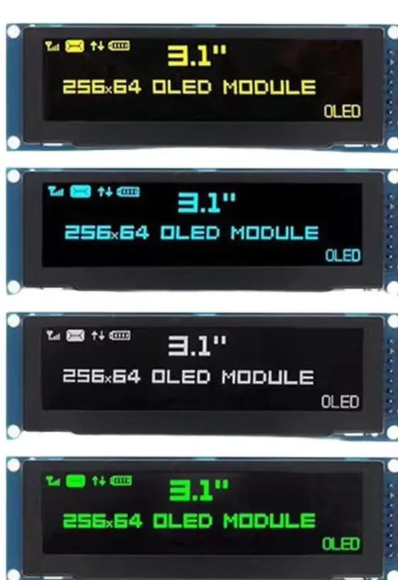 pantalla-oled-lcd-de-312-pulgadas-256x64-controlador-ssd1322-interfaz-spi-paralela-de-16-pines-para-proyectos-electronicos-diy-de-arduino